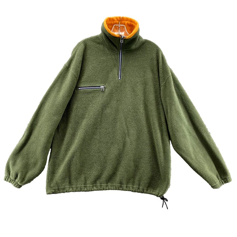 Sundance Fleece Jacket Womens Med Teddy Oversize Funnel Neck Athleisure Gorpcore
